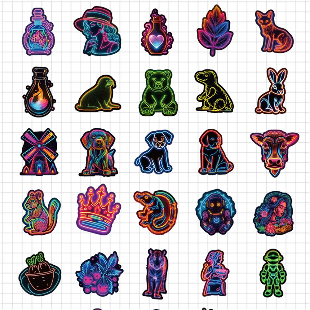 Рисунок 4 - новые неоновые наклейки творческие