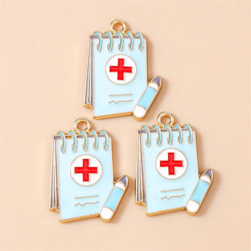 Leslie 10 stücke Neue Medizinische Ausrüstung Medikamente Tank Thermometer Charms Nette Krankenschwester Tag Arzt Uniform Medizin Anhänger Versorgung – Detail 22