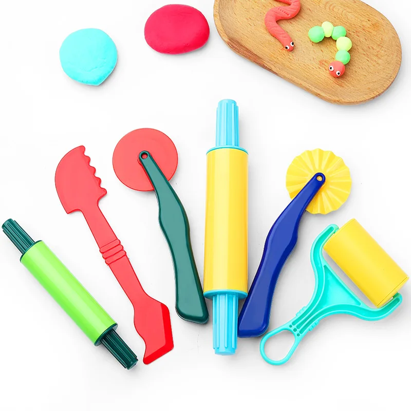 6x Pottery Clay Plasticine Dough Sculpture Modelling Tools Kids Pretend  Play Toy R9JD - AliExpress