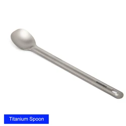 Widesea Titanium Ultralight Camping Spork - Portable Outdoor Tableware (Spoon)