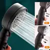 MIJIA 5 Modes Adjustable Black Bath Shower Head High Pressure Water Saving Shower Stop Water Shower head Bathroom Tool 5