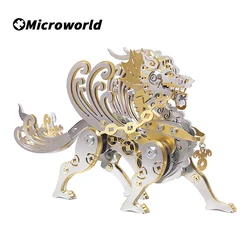 Microworld 3D Metal Puzzle Animal Brave Troops Plus Model Jigsaw DIY Assembly Toys Christmas Birthday Gift For Teens Adults
