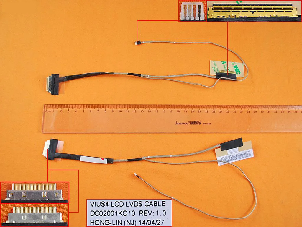 

Новый ЖК-кабель для ноутбука LENOVO S300 S400 S500 без сенсора, ORG DC02001KO10