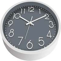 Foxtop 12 Inch Non-Ticking Round Wall Clock - Stylish, Silent Timepiece for Home, Office, School - Battery Operated 2