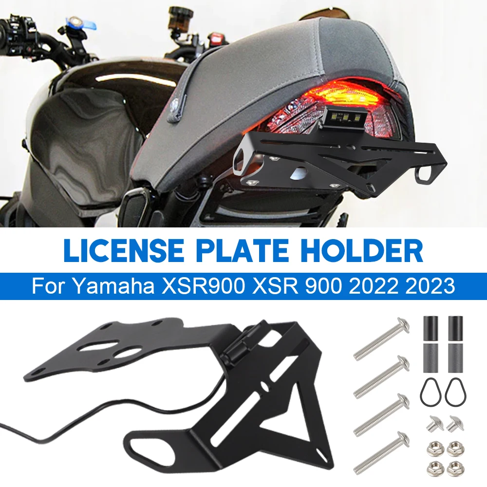 For Yamaha XSR900 XSR 900-Motorcycle Rear License Plate Holder Bracket Tailstock Frame Bracket Rear Tail Holder