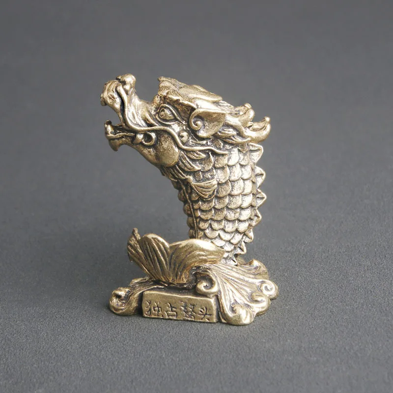 

Античное Латунное украшение для стола Duzhan Aotou, креативные ремесла с ароматом для резьбы, чайное украшение для домашних животных Wenju