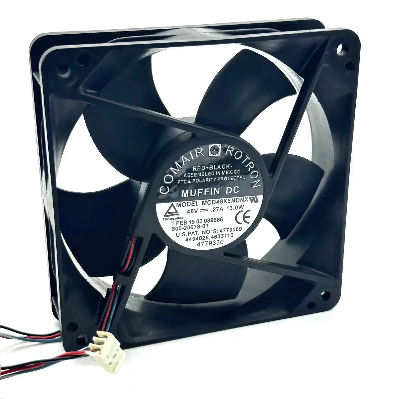 Comair Mcd48k6ndnx 8002067301 dc 48v 13w 3-fio 120x120x32 mm Ventilador de Refrigeração do Servidor