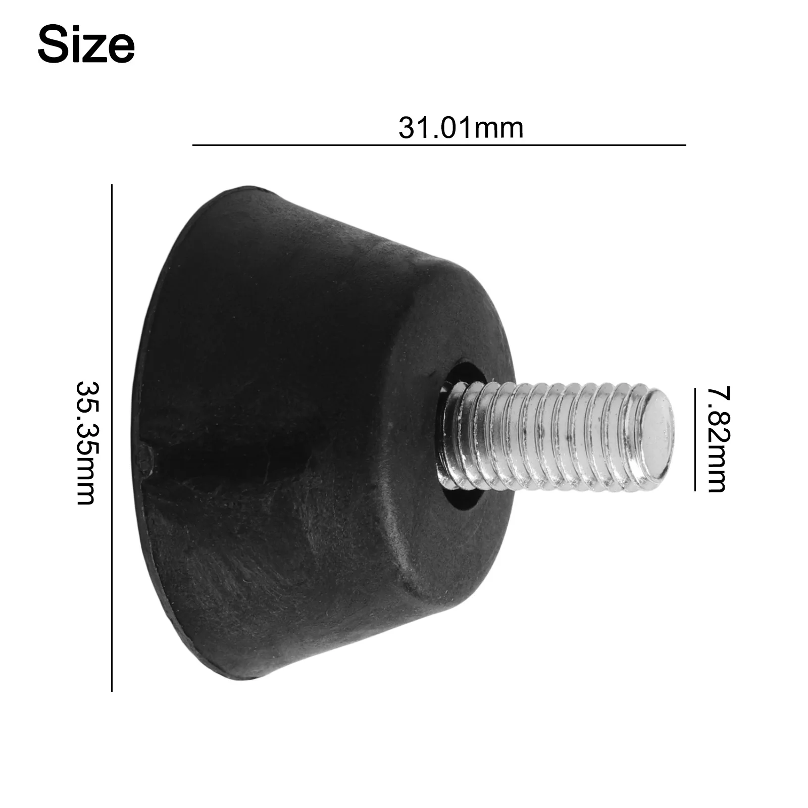 4pcs M8 Adjustable Lathe Feet Anti-Slip Rubber Feet Shock Absorbing Pads Lathe Leg Rubber Foot Mat For Woodworking Lathes