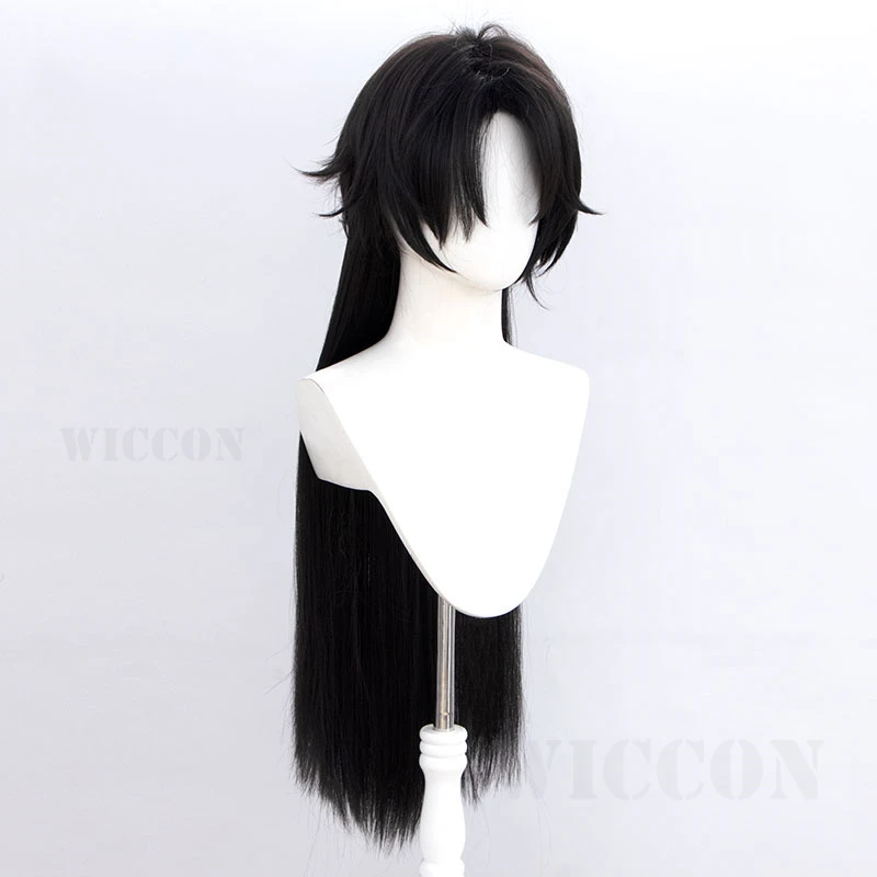 Game Genshin Impact II Capitano Cosplay Mask Wig The Captain Adult Wig Customized Nails Halloween Accessories 17