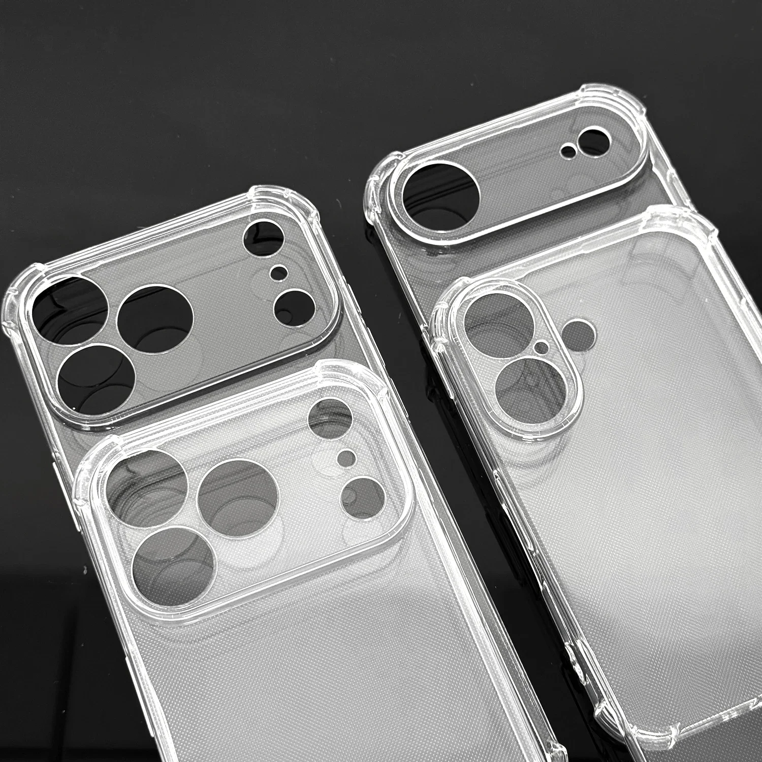 Enhanced Shockproof Transparent Soft TPU Phone Cover with Anti-knock Bumper