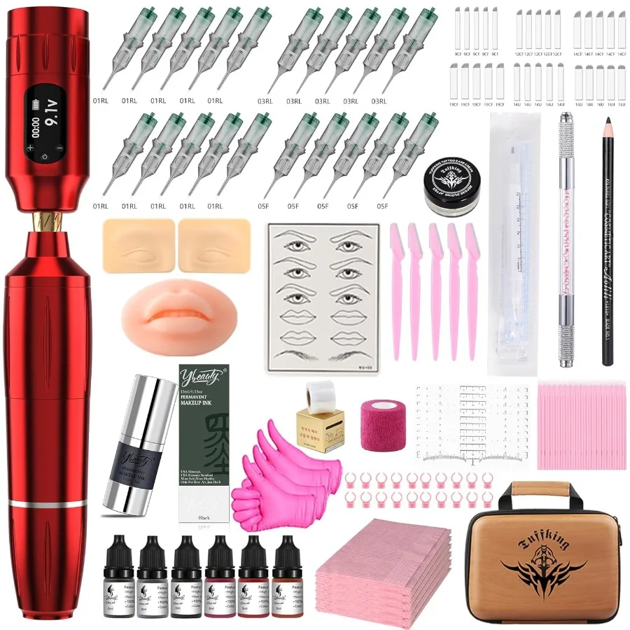 Professional Eyebrow Microblading Tattoo Gun Kit
