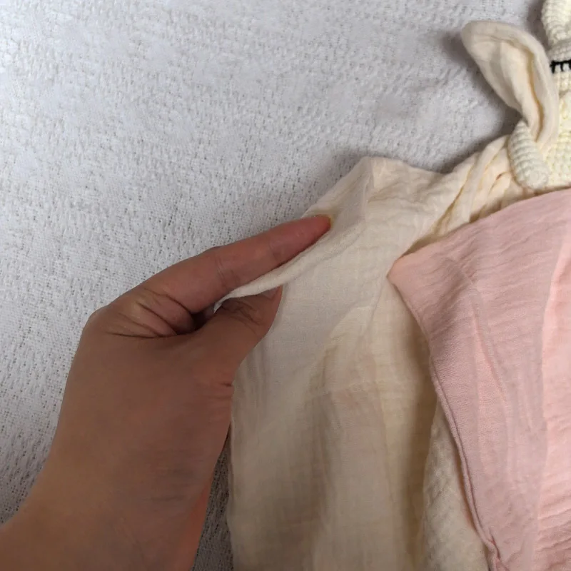 Handmade Baby Cotton Muslin Comfortable Blanket Cute Cat Doll For Infant Kids Sleep Appease Towel Rabbit Bear Saliva Scarf 3