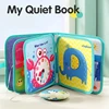 Baby Books Montessori Toys Toddler Travel Activity Reusable Sticker Soft Cloth Book 0 to 2 Years Kids Busy Book Educational Toys 2
