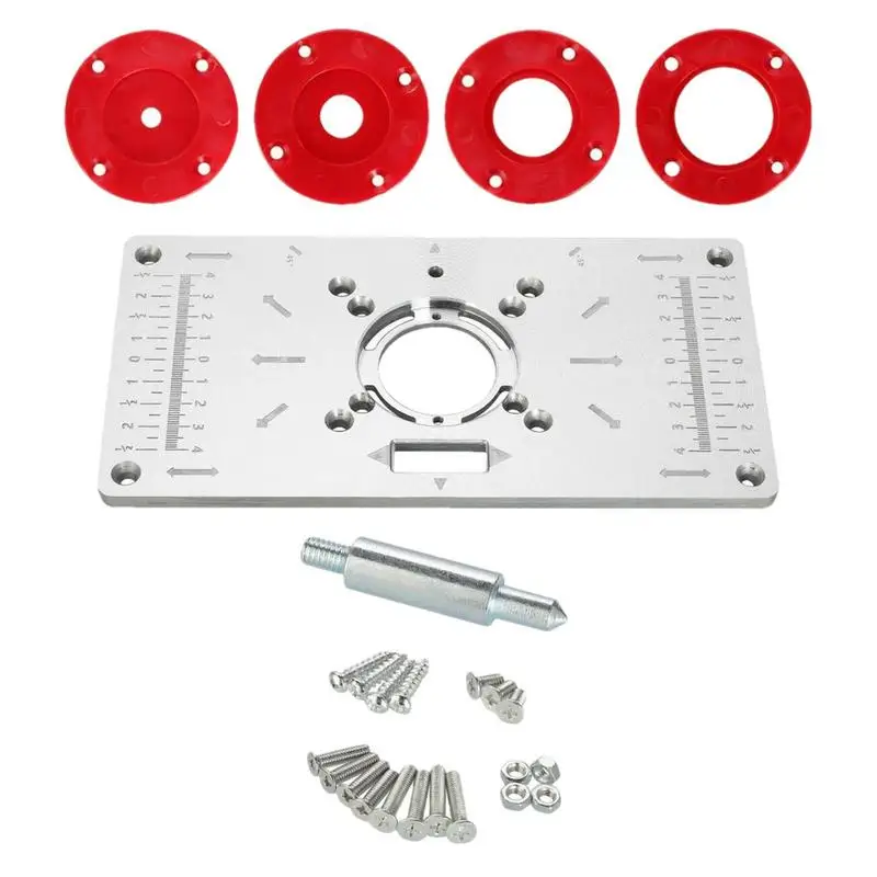 

Aluminum Router Plate Insert Aluminum Router Plate For Woodworking Woodworking Router Table Mounting Plate Router Table Insert