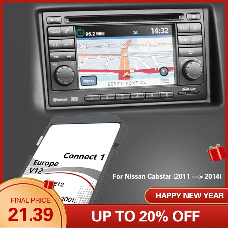 Per Nissan Cabstar 2011 2014 Navigation Sd Nuova Versione Map Aggiornamento Navi Data Europe Memory Card