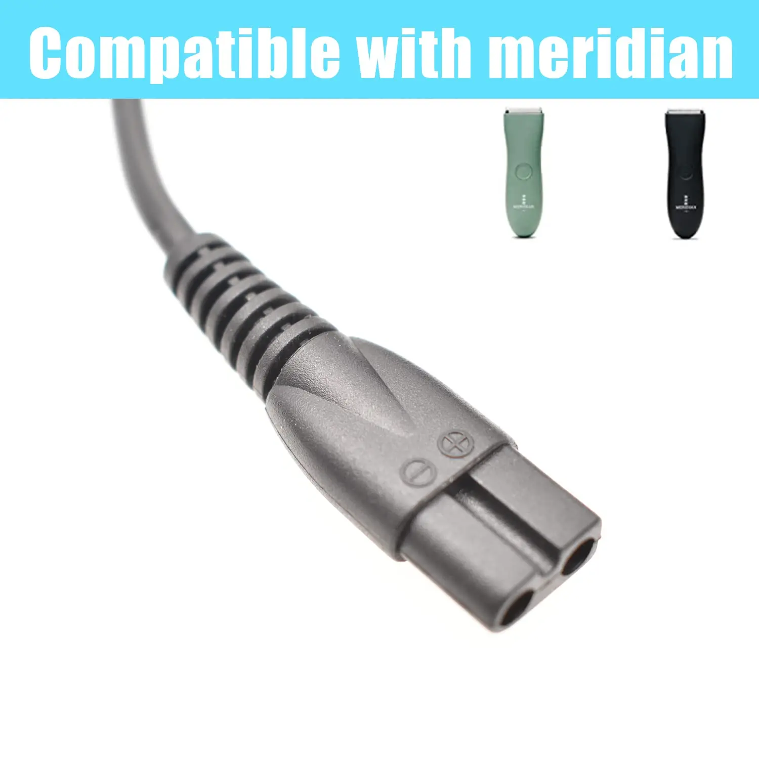 Shaver Charger Charger Cable Compatible with Meridian Grooming Electric Shaver Trimmer Replacement Charging Cable Power Cord Supply Adapter