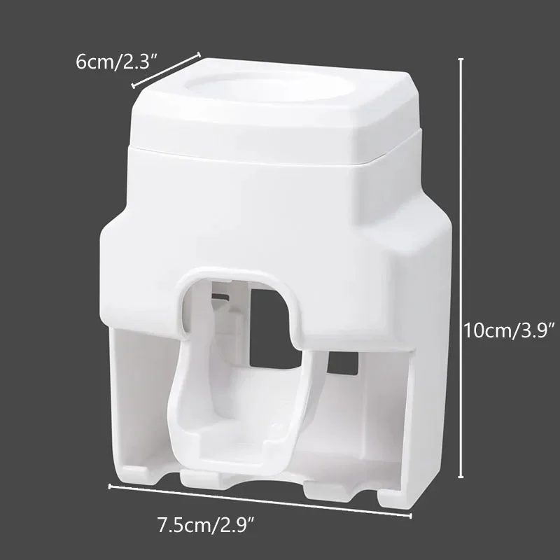 Wall Mounted Toothbrush Holder Toothpaste Squeezer Multifunction Automatic Toothpaste Dispenser Bathroom Toothbrush Stand Rack toothbrush holder toothpaste dispenser bathroom storage rack