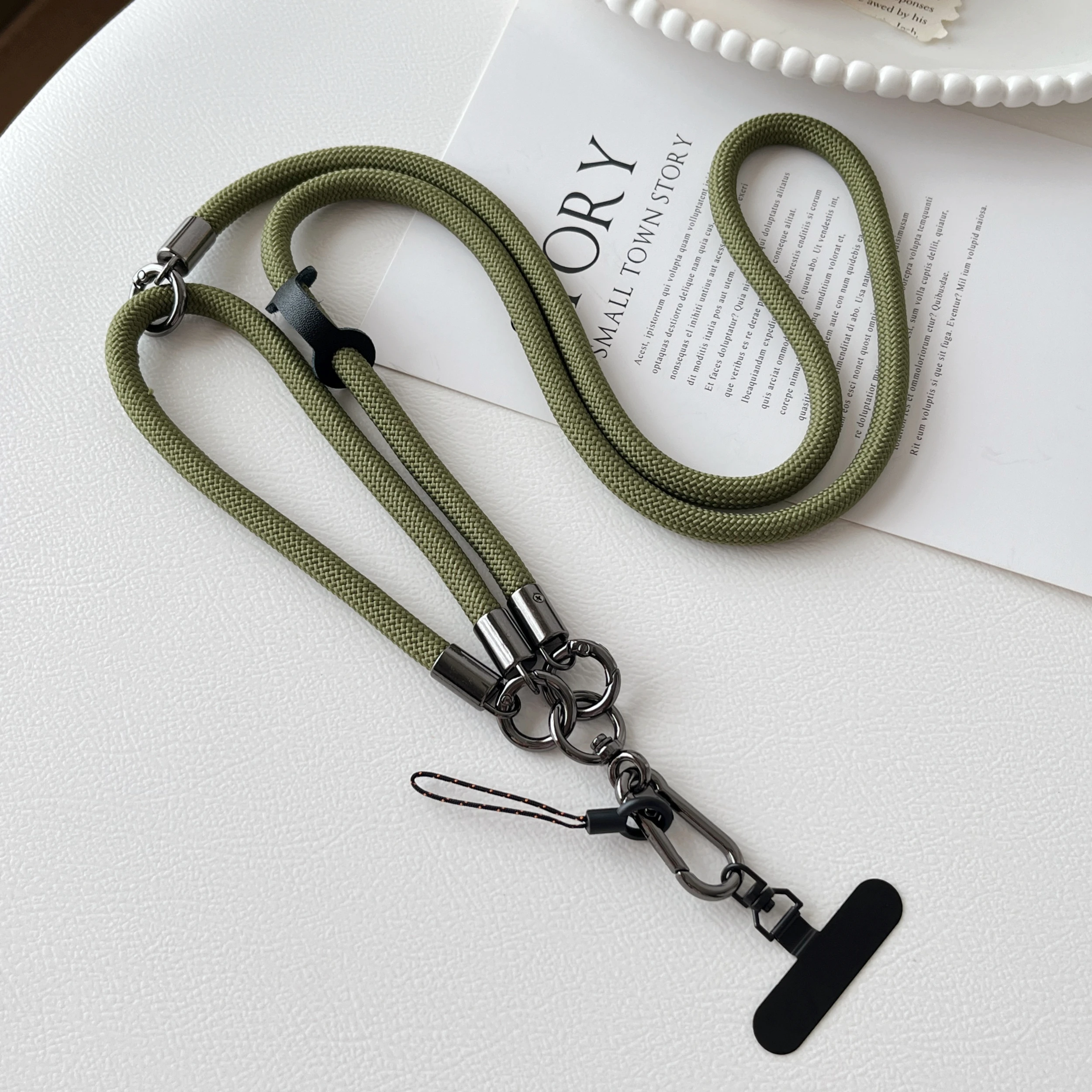 Elegant Universal Crossbody and Neck Lanyard Set with Anti-Drop Rope