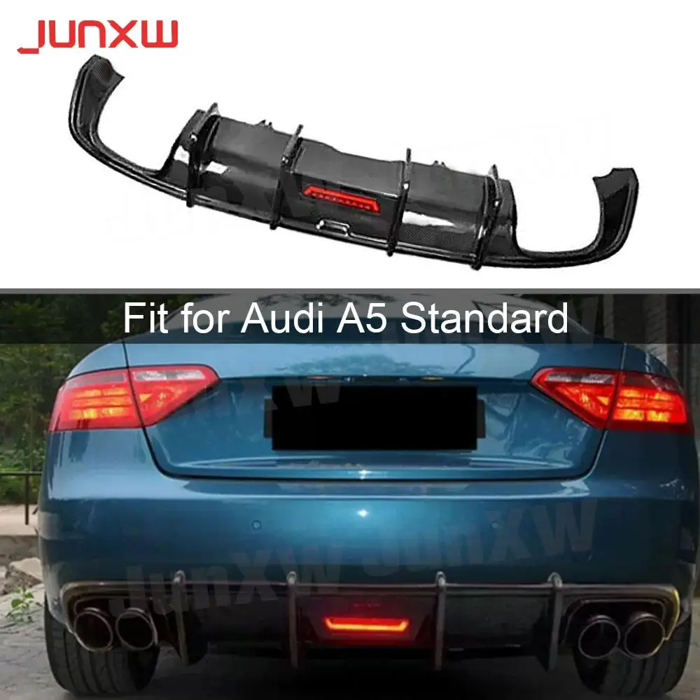 Carbon Fiber Rear Diffuser Splitter With Light for Audi A5 Standard ...