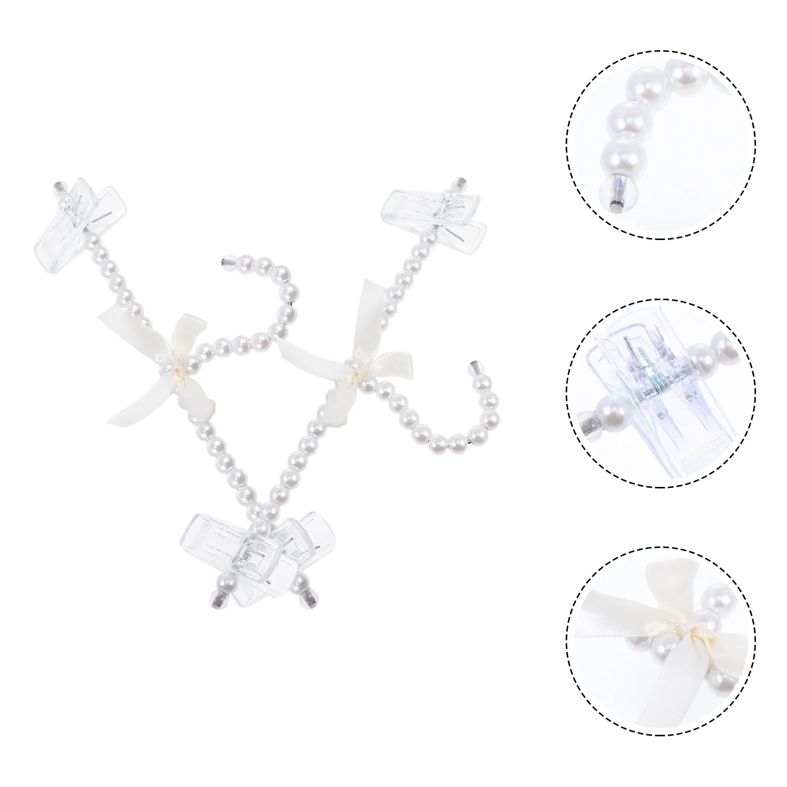 Pearl Hanger clothes hanger 2 Pcs Trouser Hangers Pants Hanging Clothes Display Coat Home Unique Creative Plastic Bowknot Rack Child