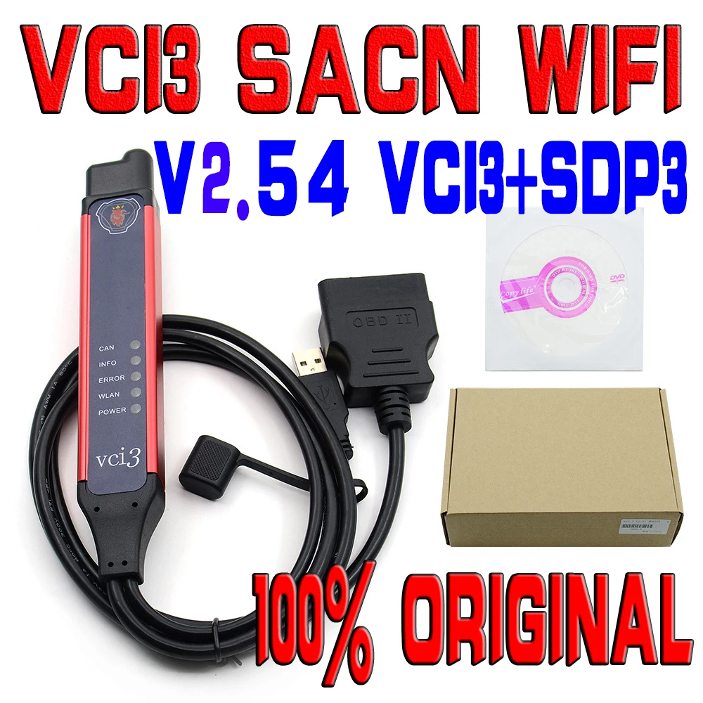 2024 1948 Vendita Calda 】Il Più Nuovo Sdp3 2.54 Vci3 Sdp3 Trucks Heavy Duty Autocom Diagnostics Wifi Obdii Scanner Per Scania Vci Tools