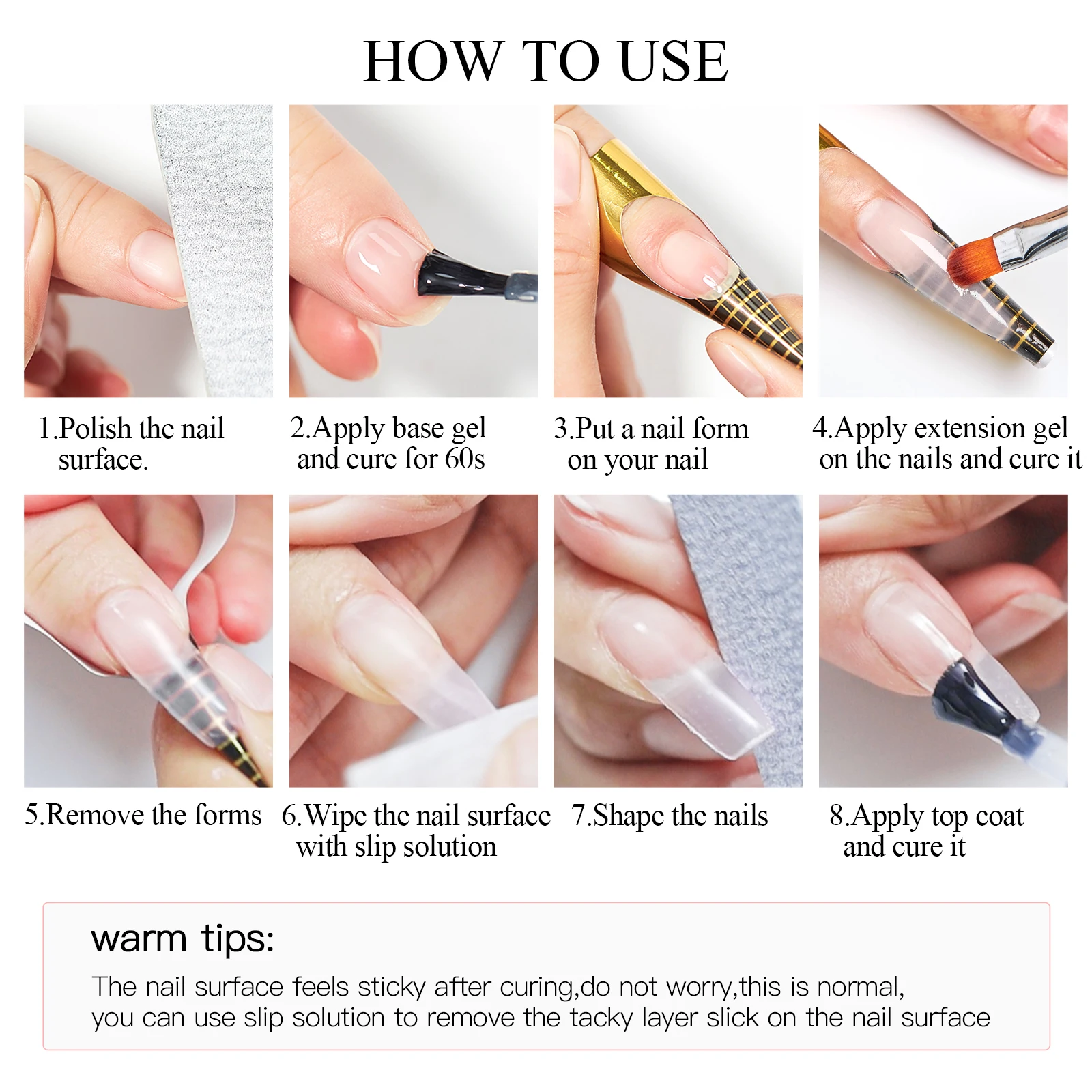 MEET ACROSS 20ml Pink Clear Nude Extension Gel Nail Polish Nail Supplies Semi Permanent UV Gel LED Hard Gel Nail Art Varnish Sf79398f0f3c24f2ba11b3d118f4cf0768