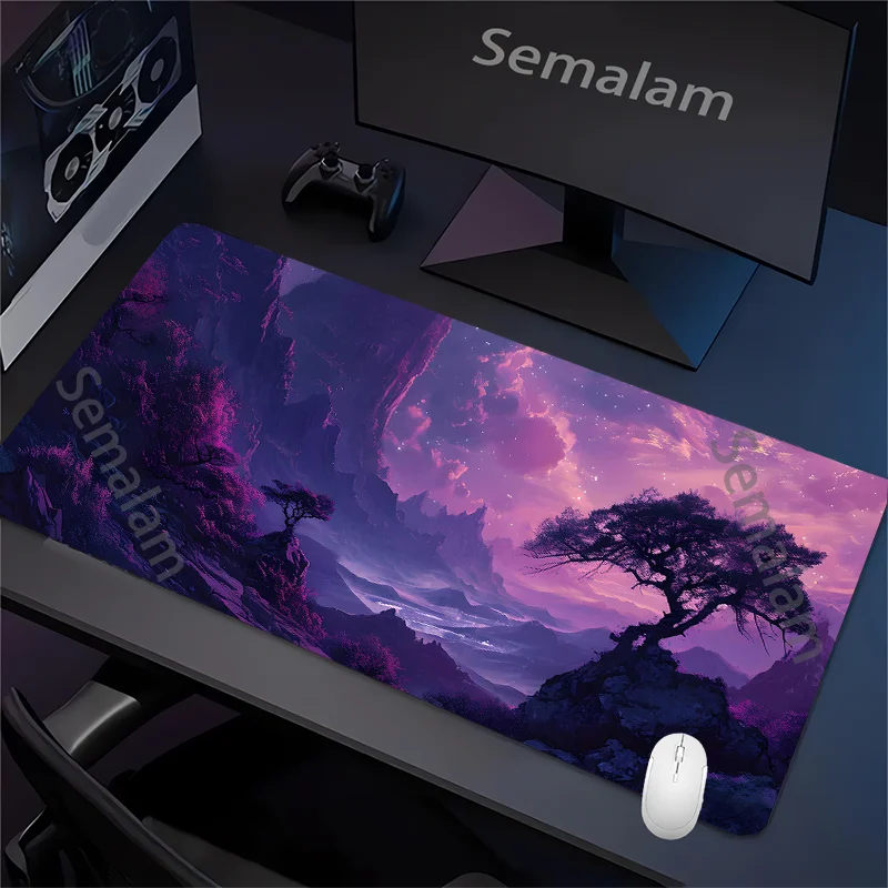Enchanted Forest Gaming Mouse Pad – Non-Slip Rubber Base, Washable Desk Accessory for Home & Office Decor (35x60)