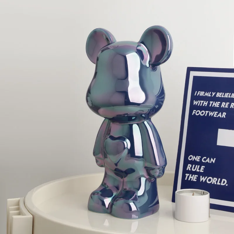 

Beihanmei electroplated violent bear ornaments, living room wine cabinets, foyer TV cabinets, light luxury decorative ornaments