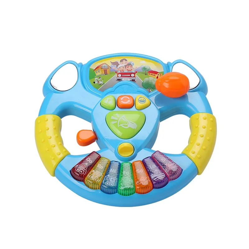 2023 Creative Simulated Toy Driving Steering Wheel Equipped with Lights, Music Various Driving Sounds Toys Kids Educational Toys 4