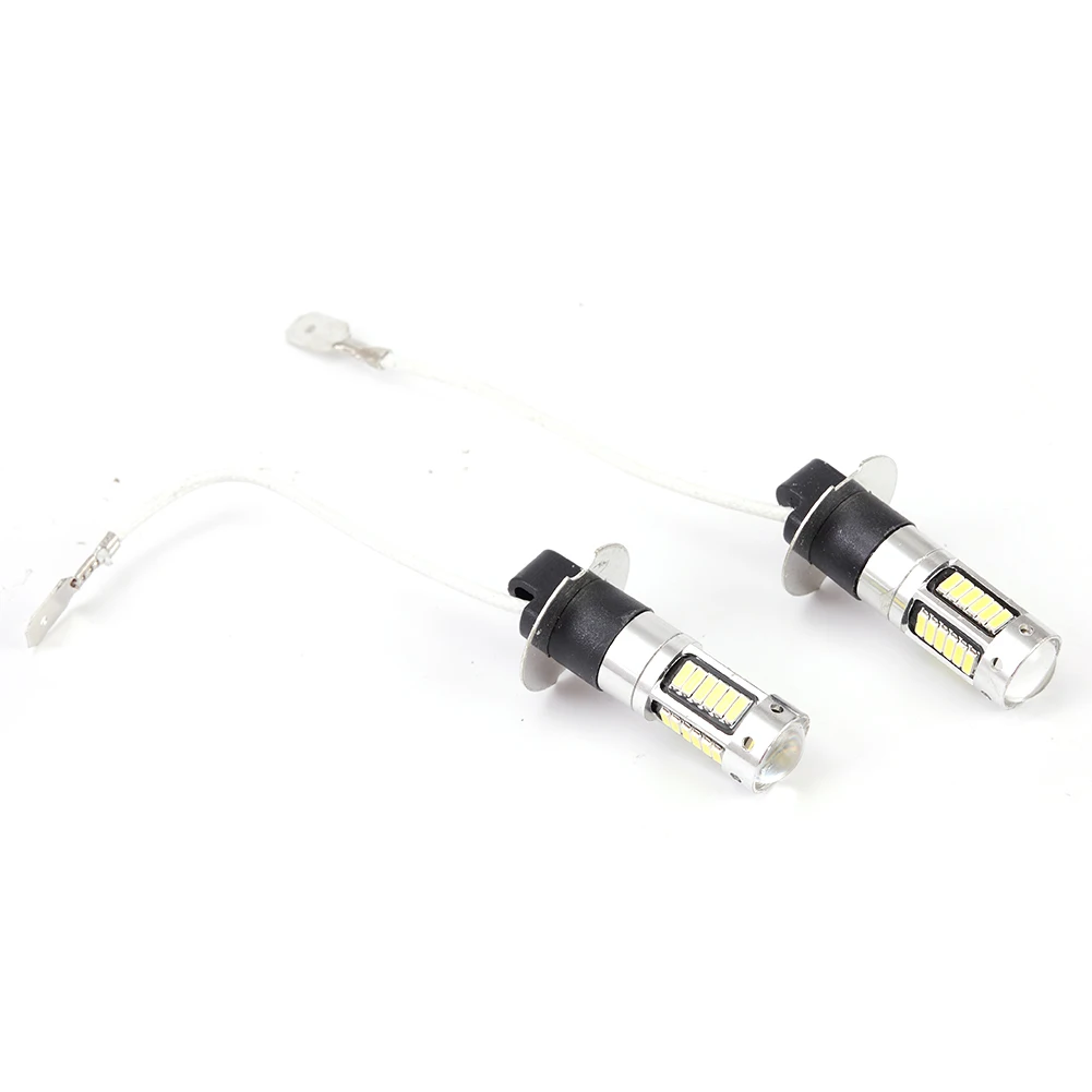 

2pcs H3 Led Fog Light Bulbs Conversion Kit Super Bright Canbus 12V 100W Bulbs For Fog Driving Lights Daytime Running Light