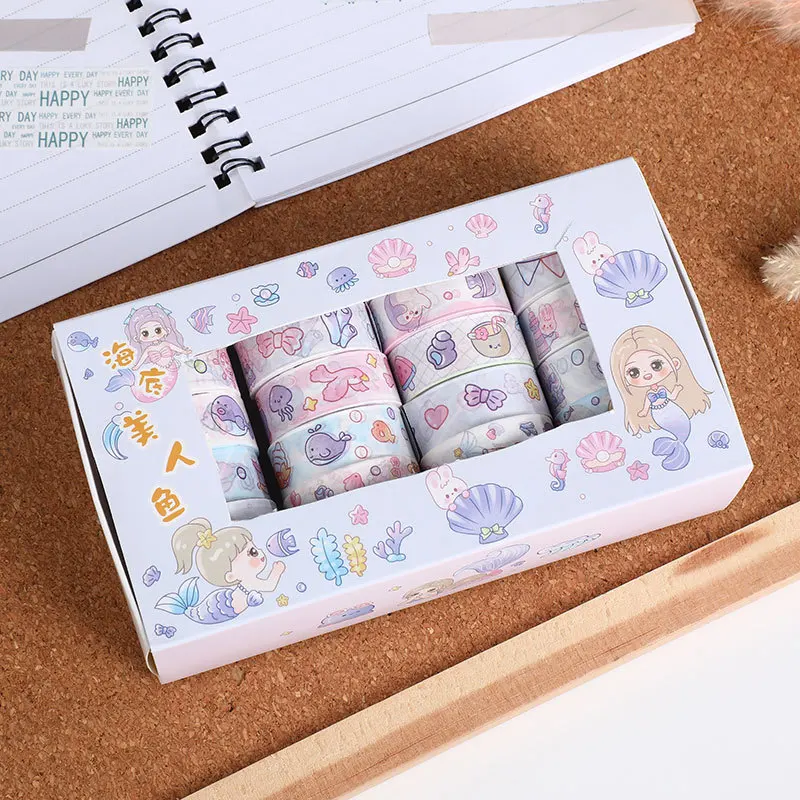 Washi Tape Set Stickers Aesthetic Kawaii Cute Scrapbooking Diy Journaling  Stationery Office School Stationery Art Supplies - AliExpress