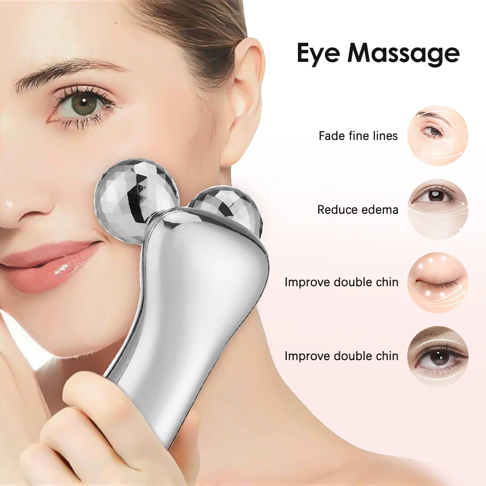 Electric Micro-Current Facial Beauty Instrument — LED Display Face Lift Roller & Massager