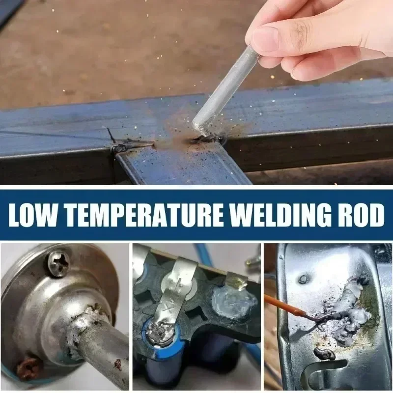 Low Temperature Easy Melt Welding Rods for Copper Iron Stainless Steel Soldering Aluminum Repairing Holes Solder Rod Agent Kits welding rods,tin solder rod