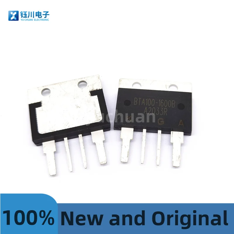Bta100-1600B Original 100A/1600V High Power Two-Way Thyristor Bta100-1600 Hsdq Commonly Used Water Heaters (2Pcs) bidirectional ac thyristor