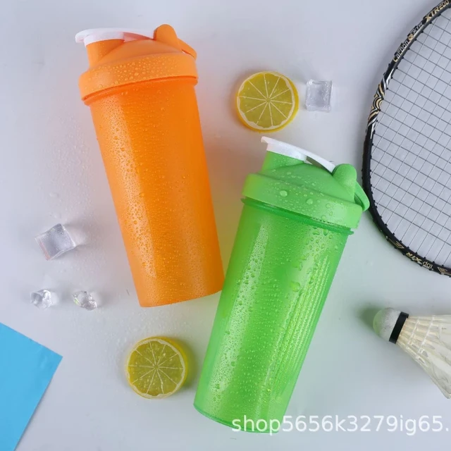 600ml Portable Protein Powder Shaker Bottle Leak Proof Water Bottle for Gym  Fitness Training Sport Shaker Mixing Cup with Scale - AliExpress