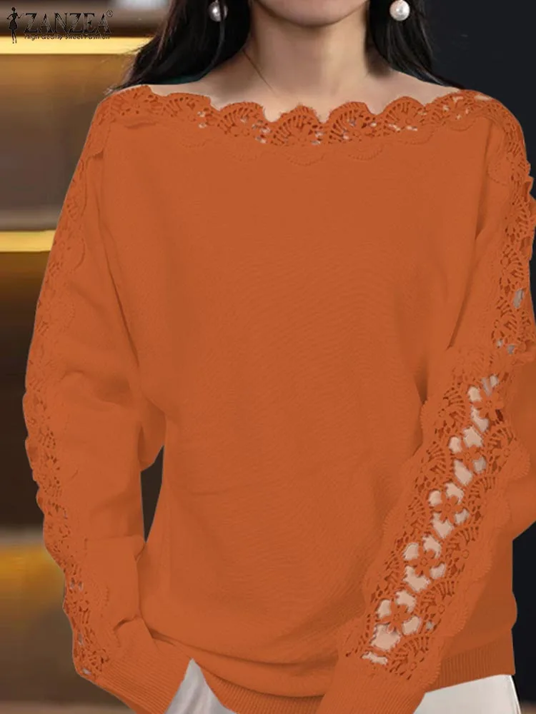 Autumn Sweaters Solid Elegant Pullovers for Women