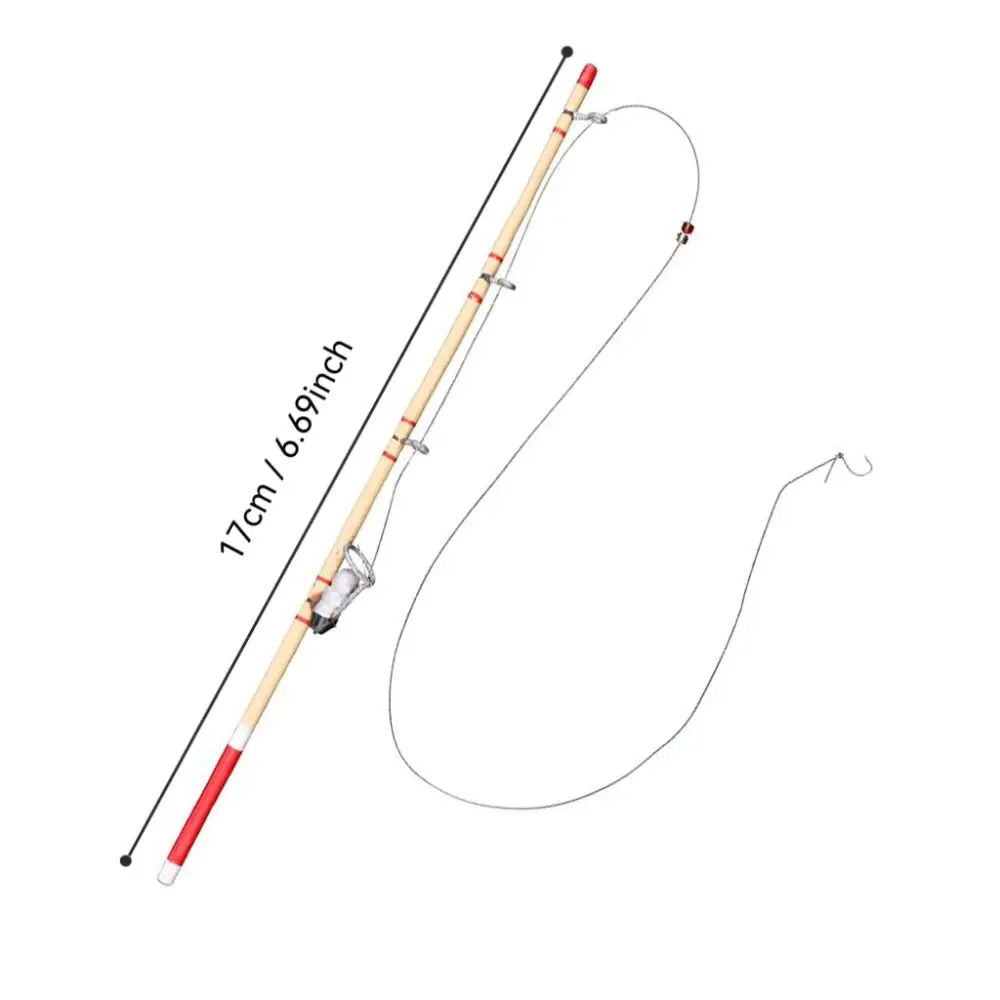 Micro Landscape 17.5cm Miniature Fishing Tool Decorative Fishing Rod Life Scene