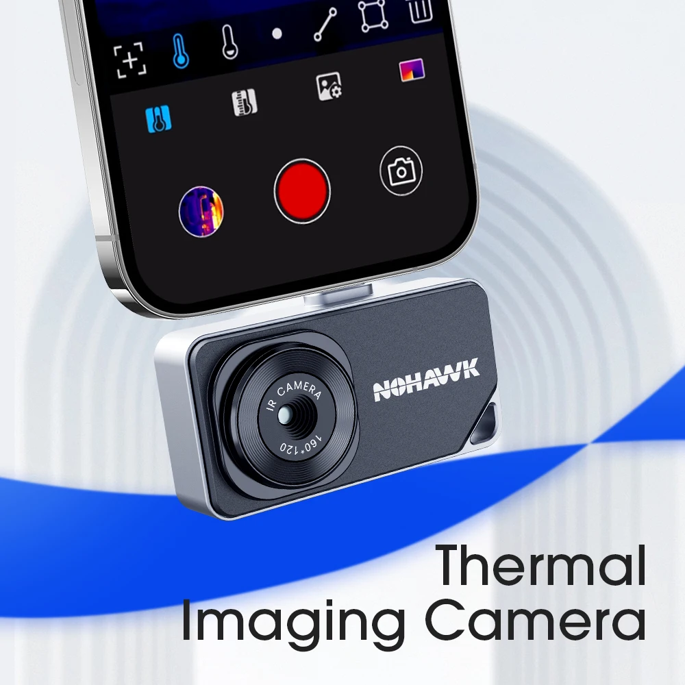 Thermal Camera 160x120 IR, -4°F to 842°F, USB-C for iOS & Android — image 1