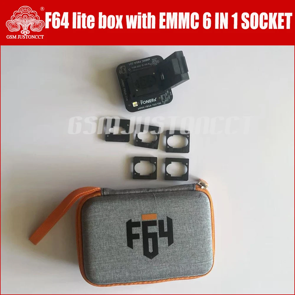F64 플래시 64 라이트 울트라 툴 박스 풀세트 (eMMC 6 in 1 소켓 포함)