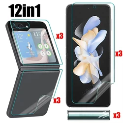 Premium 12 - in - 1 Soft TPU Hydrogel Full Coverage Protective Film Set for Galaxy Zflip 6 (12 in 1 Films)