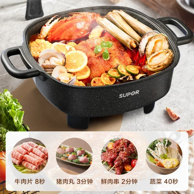 Electric Chafing Dish Household Pot Multi-Functional Integrated Electric  Caldron Food Warmer Electric Frying Pan Cooking - AliExpress