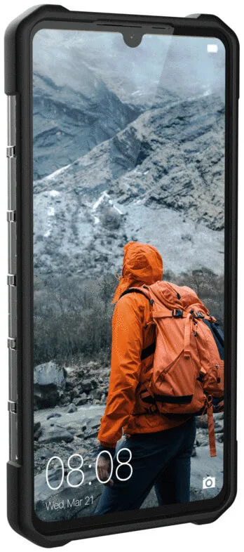 SUPCASE Unicorn Beetle Style Custodia Ibrida Per Huawei P30 (2019), Sottile E Resistente, Pannello Posteriore Trasparente, Ricarica Wireless, Nero