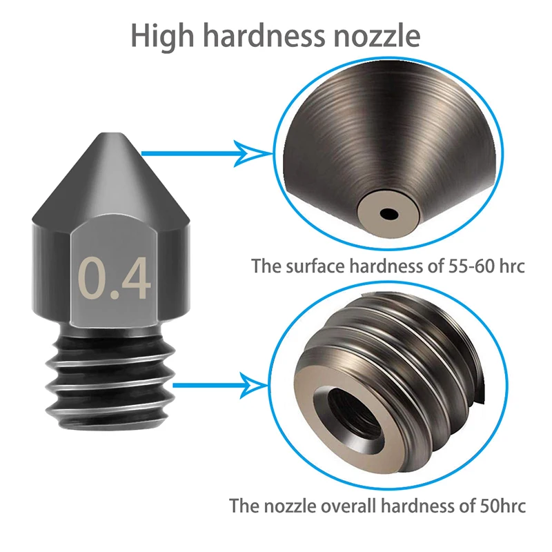 Hardened Steel MK8 Nozzles — Kingroon 3D