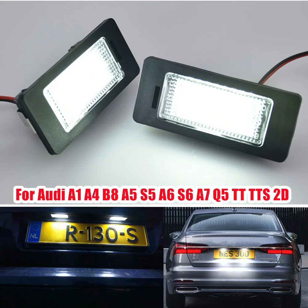 2PCS Canbus ���� ���� LED ��ȣ�� ����Ʈ ȭ��Ʈ ��ȣ ���� �ƿ�� A1 A4 B8 A5 S5 A6 S6 A7 5D Q5 TT TTS TTRS RS5 2D