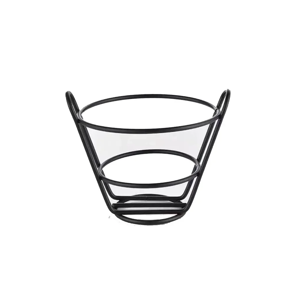 

Container Chips Basket 2# Useful 4# Bucket Family-style Food Outdoor Dining Portable Handle Practical Replacement