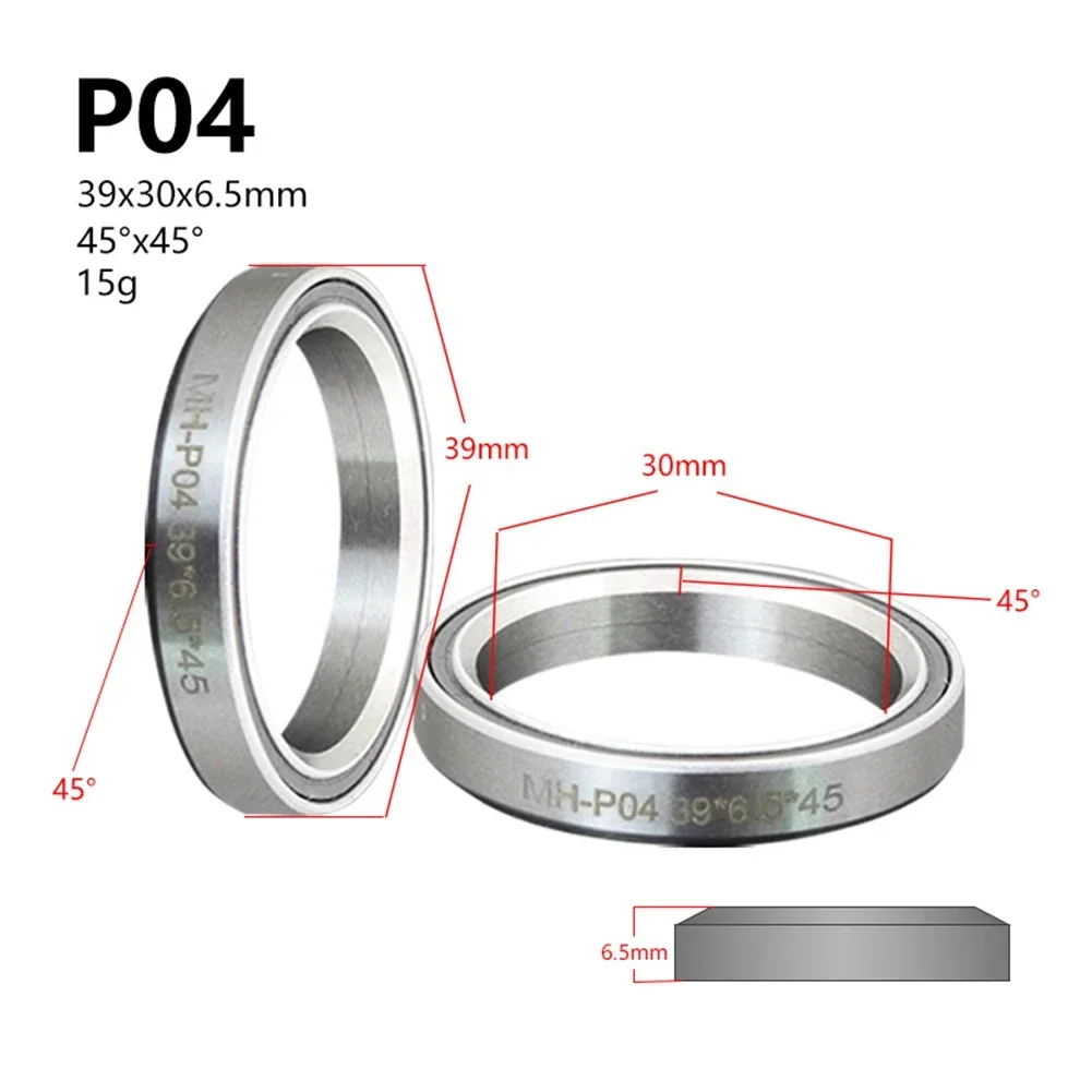 Bike Headset Bearings 38/39/41/44/49/52mm 1.5 1 1/8inch 45/36 Angle Steel for Mountain Road Bicycle bike headset bearings