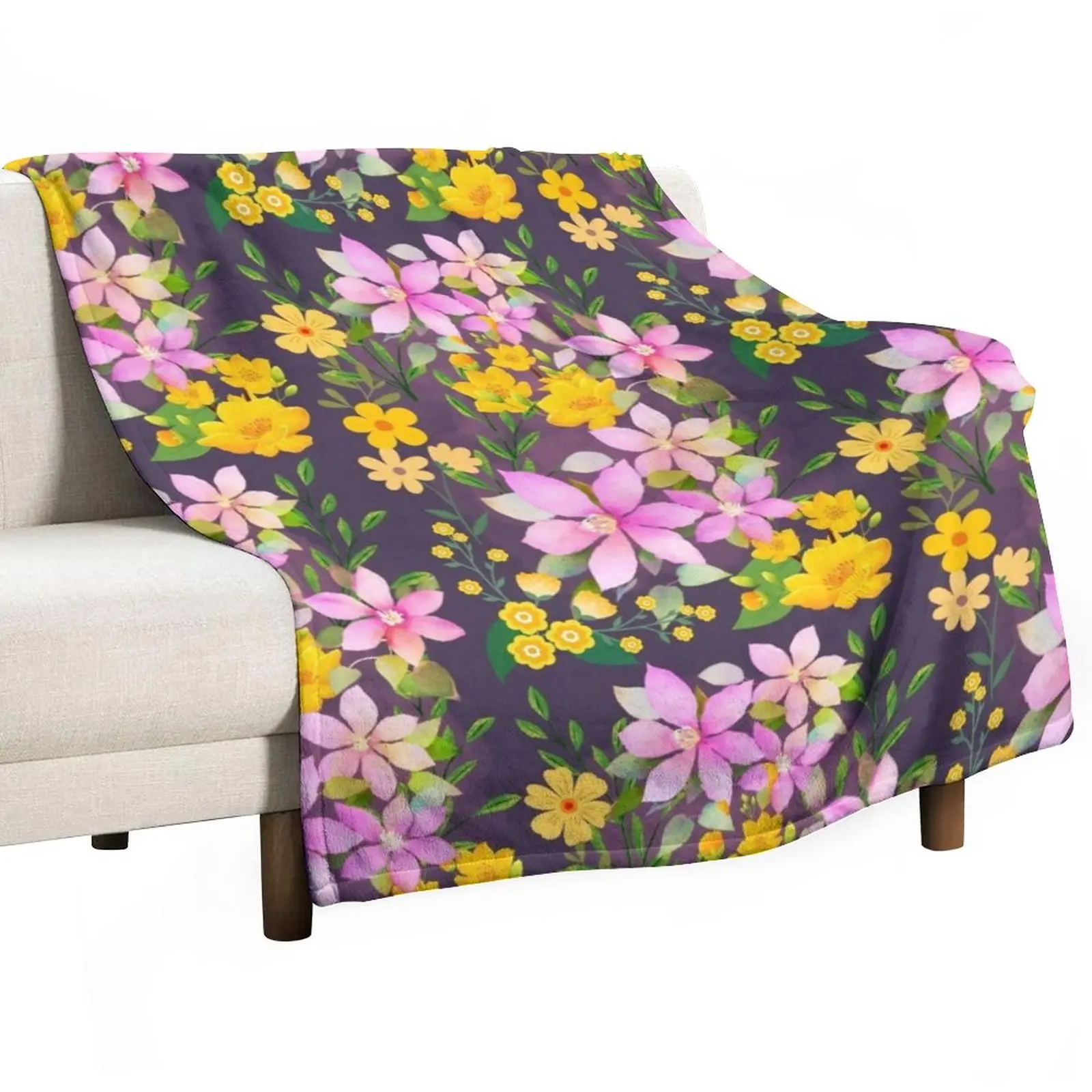 

New flower`s path to home Throw Blanket Stuffed Blankets cosplay anime
