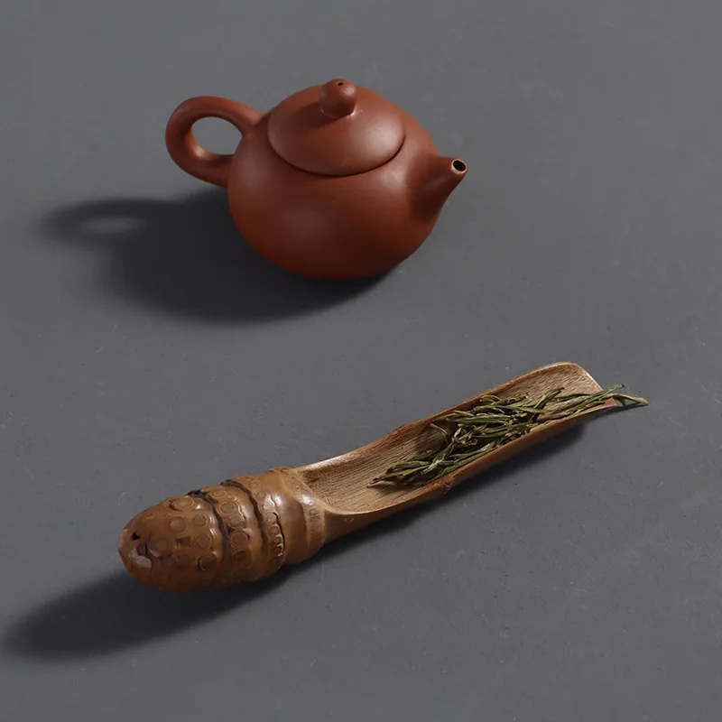 Natural Bamboo Tea Scoop Portable Teaspoon Chinese Kongfu Accessories 1Pc tea spoons