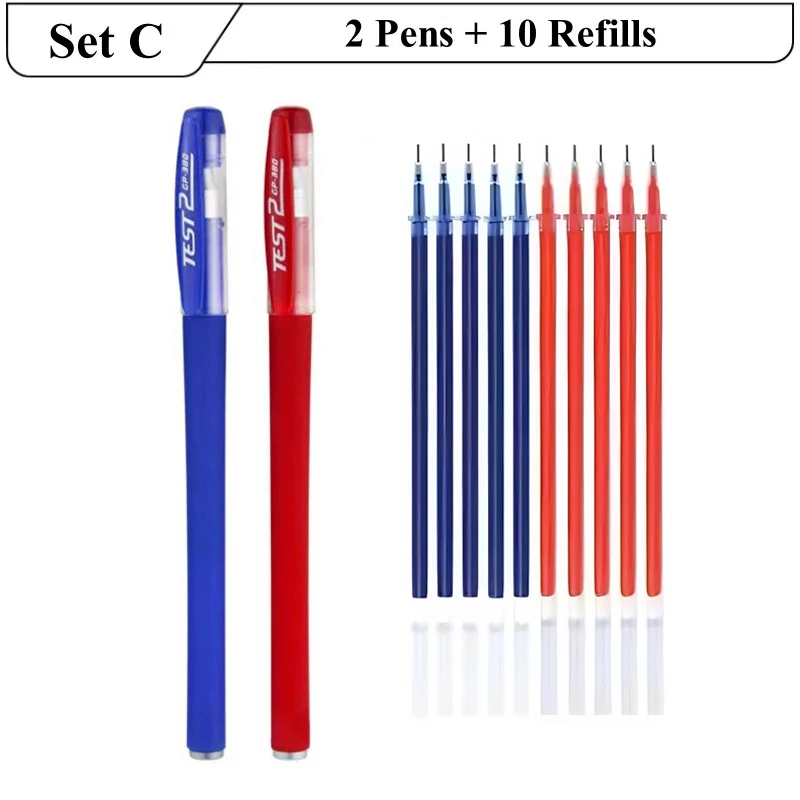 Premium Gel Pen Set with Refills - Fine Point, Smooth Writing Stationery Supplies