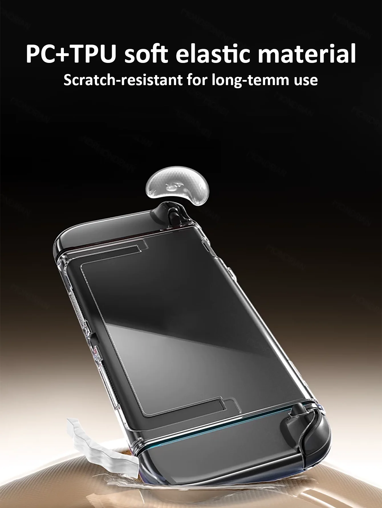 Transparent Protective Case Set for Console and Controllers - Scratch-Resistant, Ultra-Thin with Anti-Fingerprint Coating